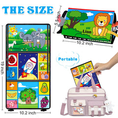 Aboosam foldable play mat goes everywhere for on-the-go tummy time.
