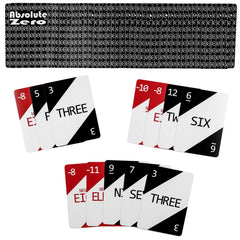 Absolute Zero Math Card Game family play scene with kids and adults learning together.