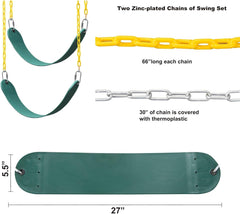 ABUSA 66-inch chains with protective thermoplastic coating.