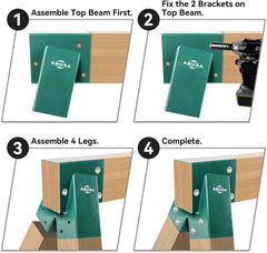 ABUSA all-in-one swing kit contents: brackets, seats, hangers, hardware.