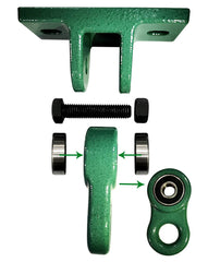 ABUSA green swing hangers with included screws for simple outdoor installation