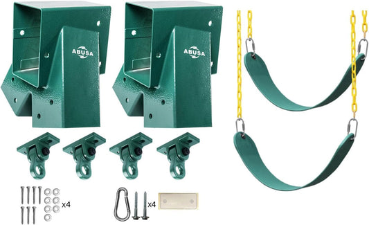 ABUSA heavy-duty A-frame brackets ready for quick backyard installation.
