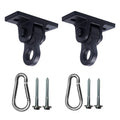 ABUSA heavy-duty swing hangers with side profile showing rugged rust resistance for outdoor setups.