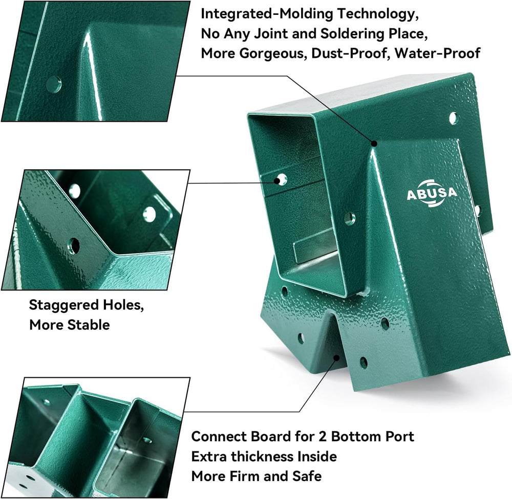 ABUSA brackets with integrated-molding design for a solid frame.