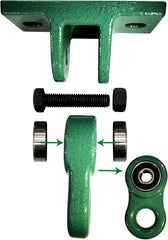 ABUSA premium aluminum swing hangers, rust-free and smooth-operating.