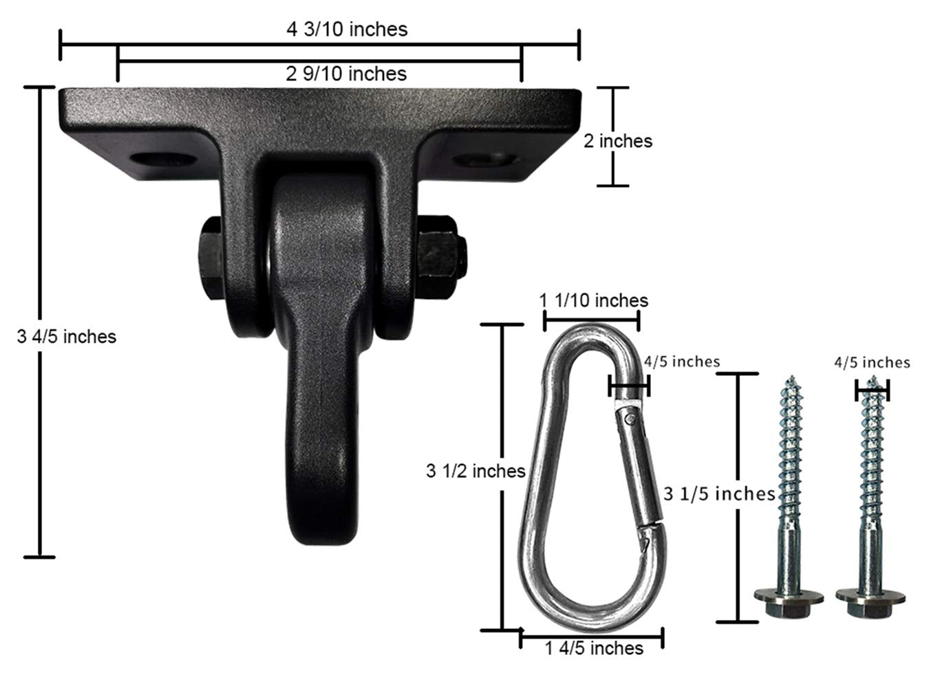 ABUSA screws and hooks kit shown, ready for fast, reliable installation.