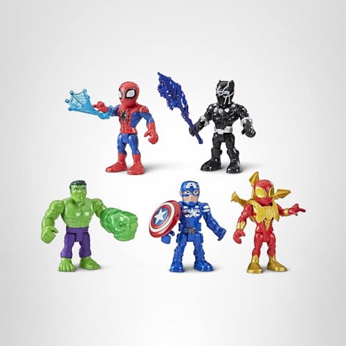 Accessories display for Marvel figures enhances action-packed storytelling