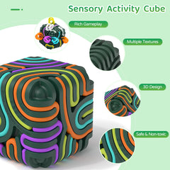 Accevo board peel offers flexible textures for soothing sensory play.
