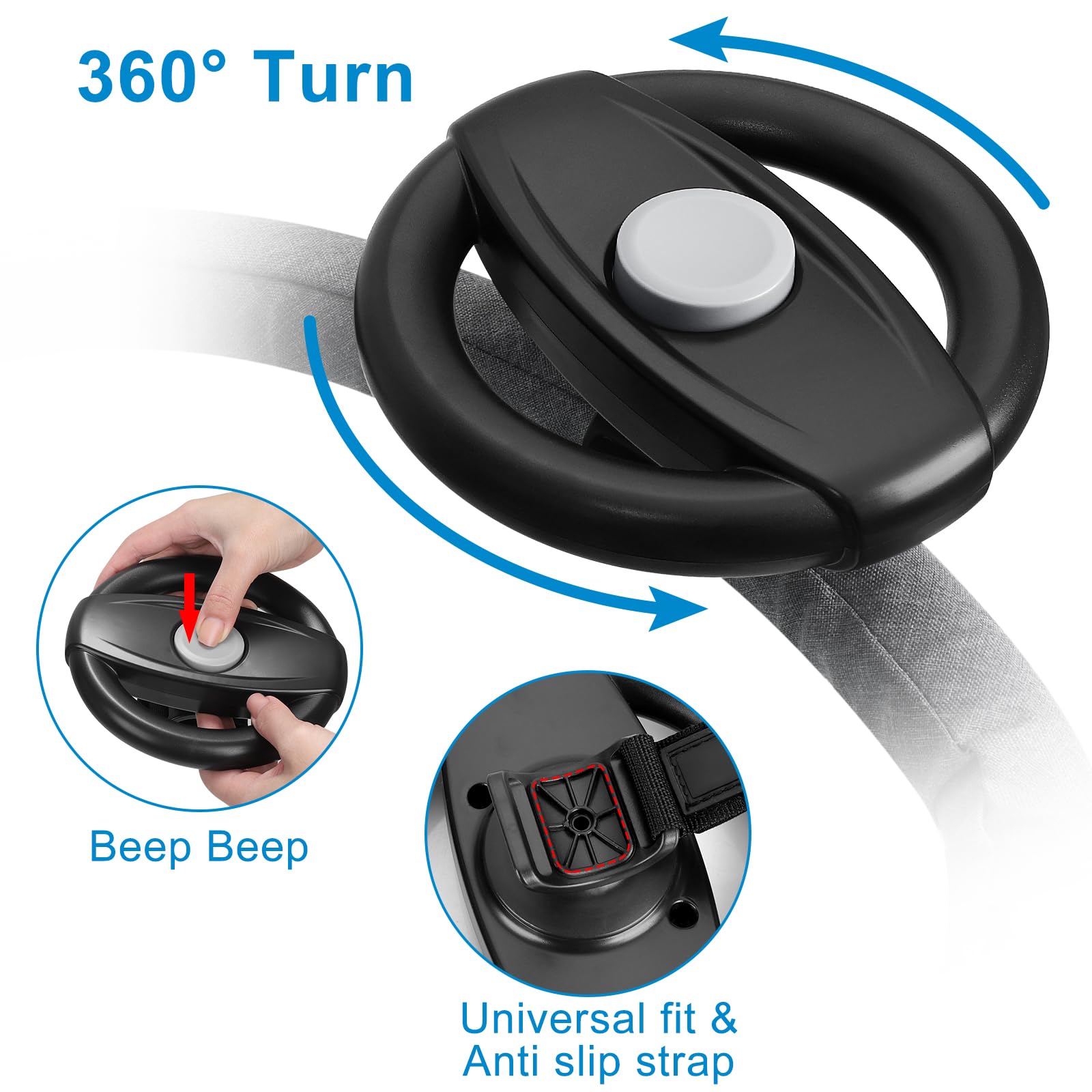 Accmor gift-ready steering wheel toy, perfect for baby showers