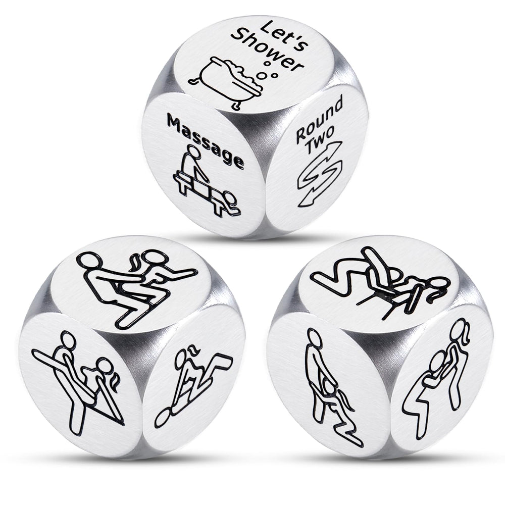 ACCOLIAMBER Sex Dice front view shows compact design for date night ideas