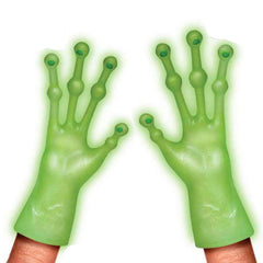 Accoutrements Alien Finger Hands glow in the dark, ideal for playful storytelling.