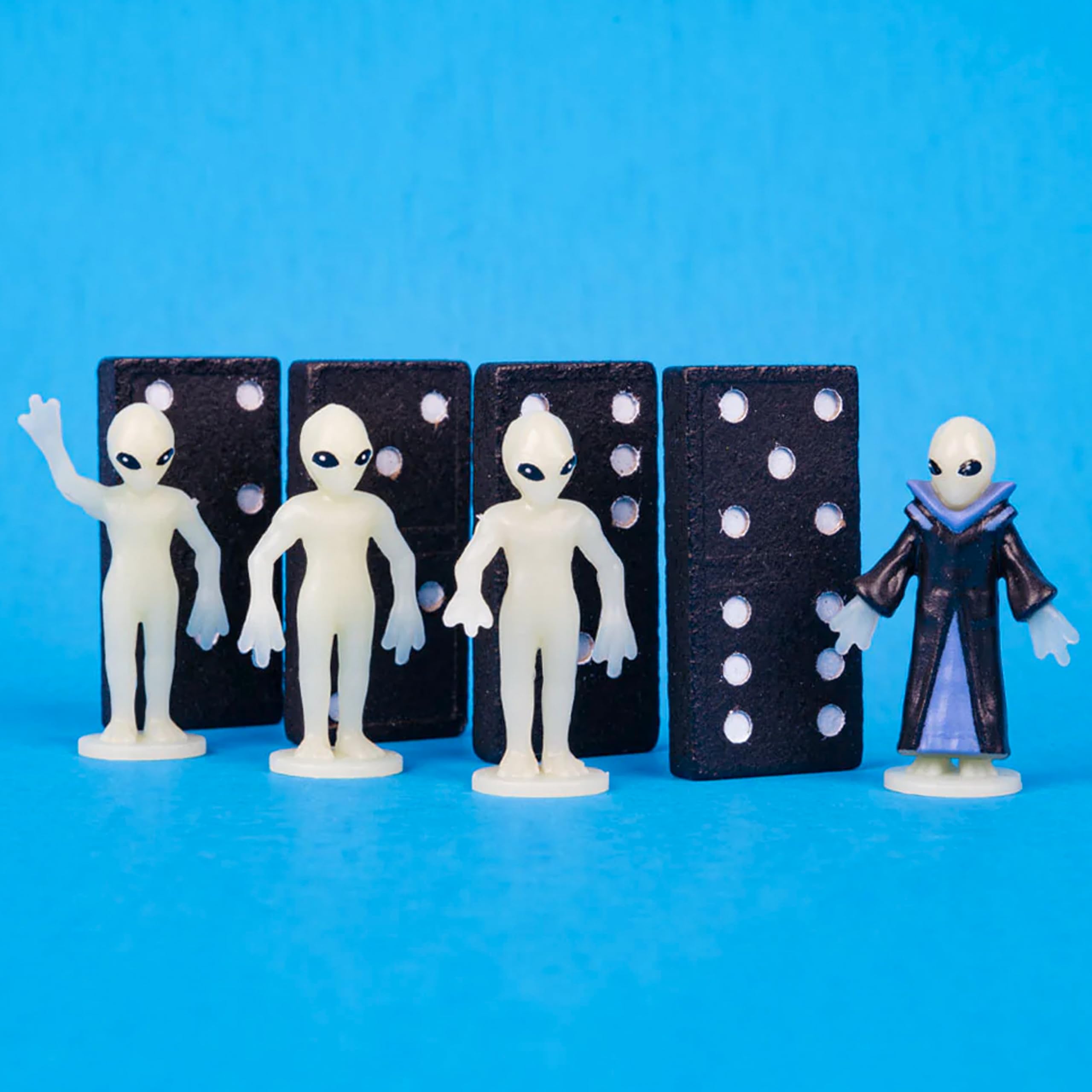 Cloaked leader alien figure from Accoutrements invites imaginative play