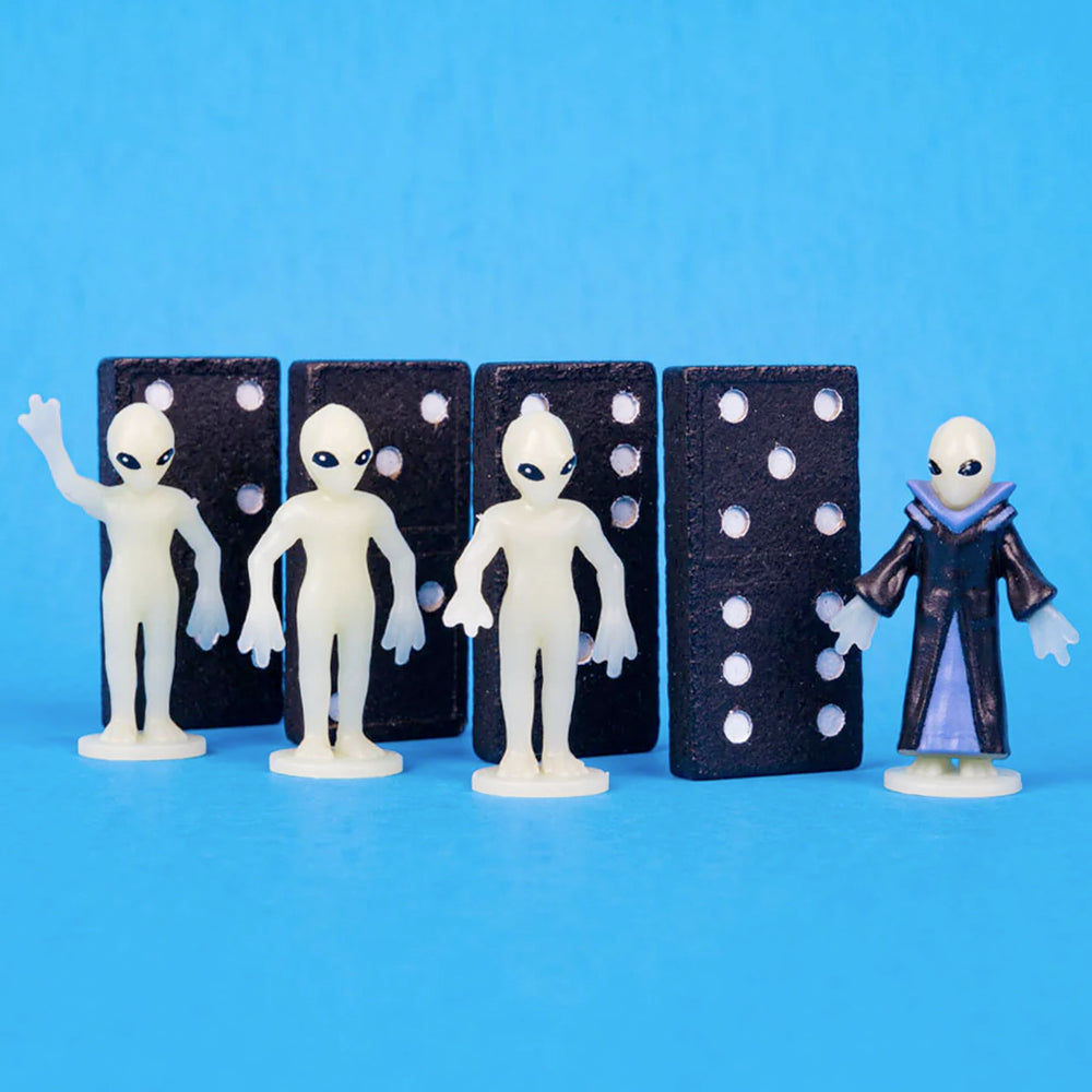 Cloaked leader alien figure from Accoutrements invites imaginative play