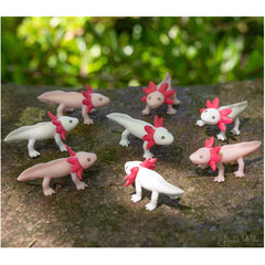 Archie McPhee Itty Bitty Axolotls desk-friendly mini figures