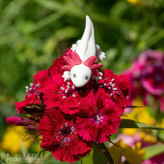 Archie McPhee Itty Bitty Axolotls display-ready mini figures