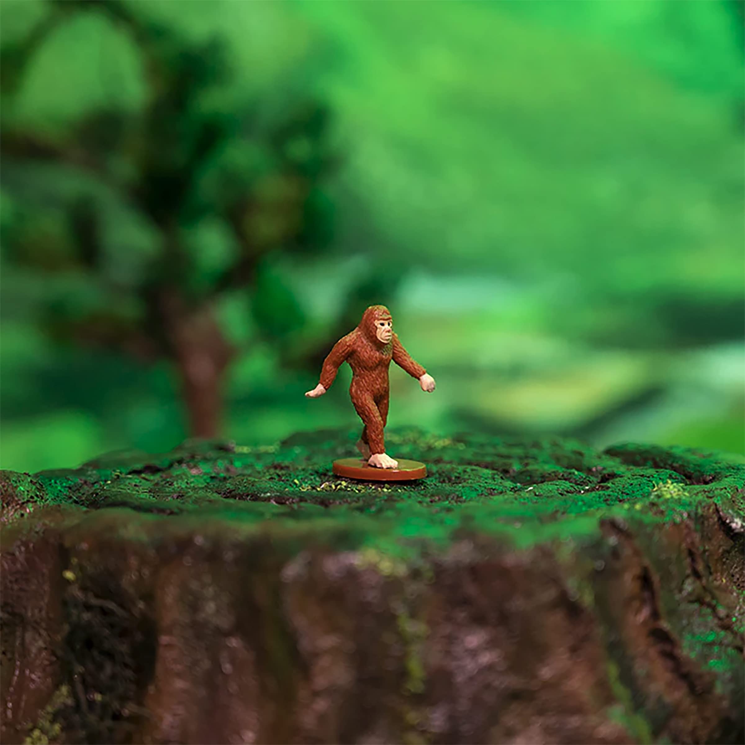 Accoutrements Archie McPhee Itty Bitty Bigfoot eight-pack for compact display
