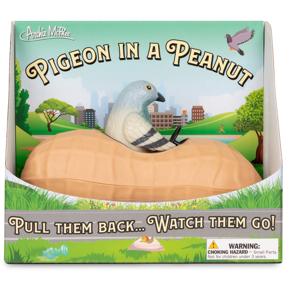 Compact 5 inch pigeon peanut car ready for desk display and casual play sessions.