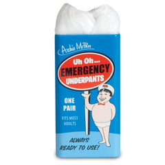 Accoutrements Emergency Underpants disposable-underpants; convenient backup for spills and quick dry moments.