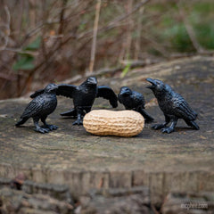 Accoutrements hard vinyl crow figures, durable accents for desks, shelves, or windows.