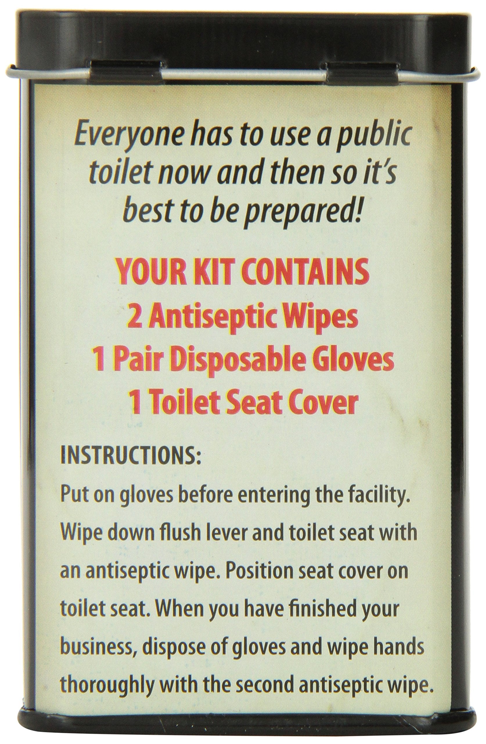 Accoutrements latex-free gloves provide safe touchless hygiene in public restrooms.