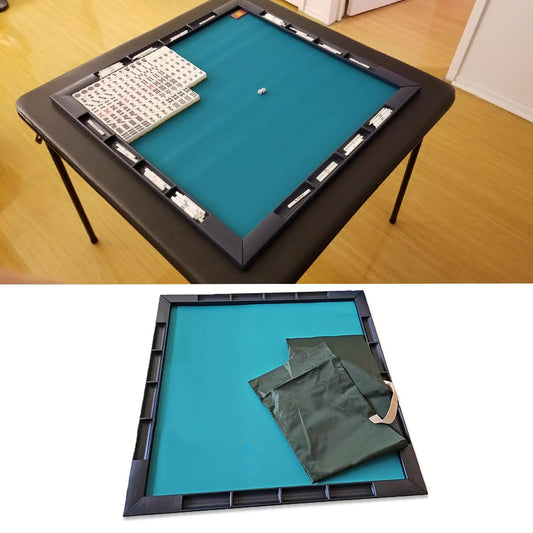 Accskzo Mahjong Mat with storage pouch enables portable, organized games on the go.