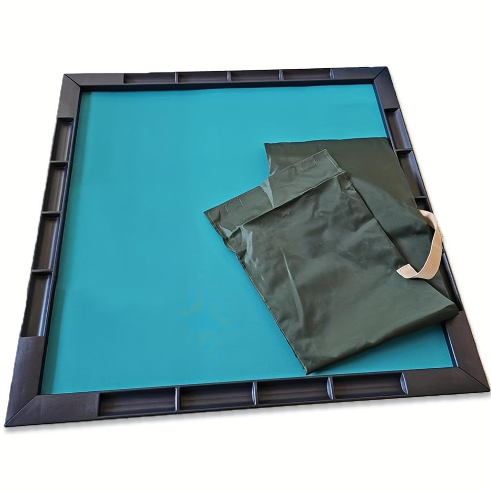 Accskzo Mahjong Mat universal compatibility adapts any table for instant gaming.