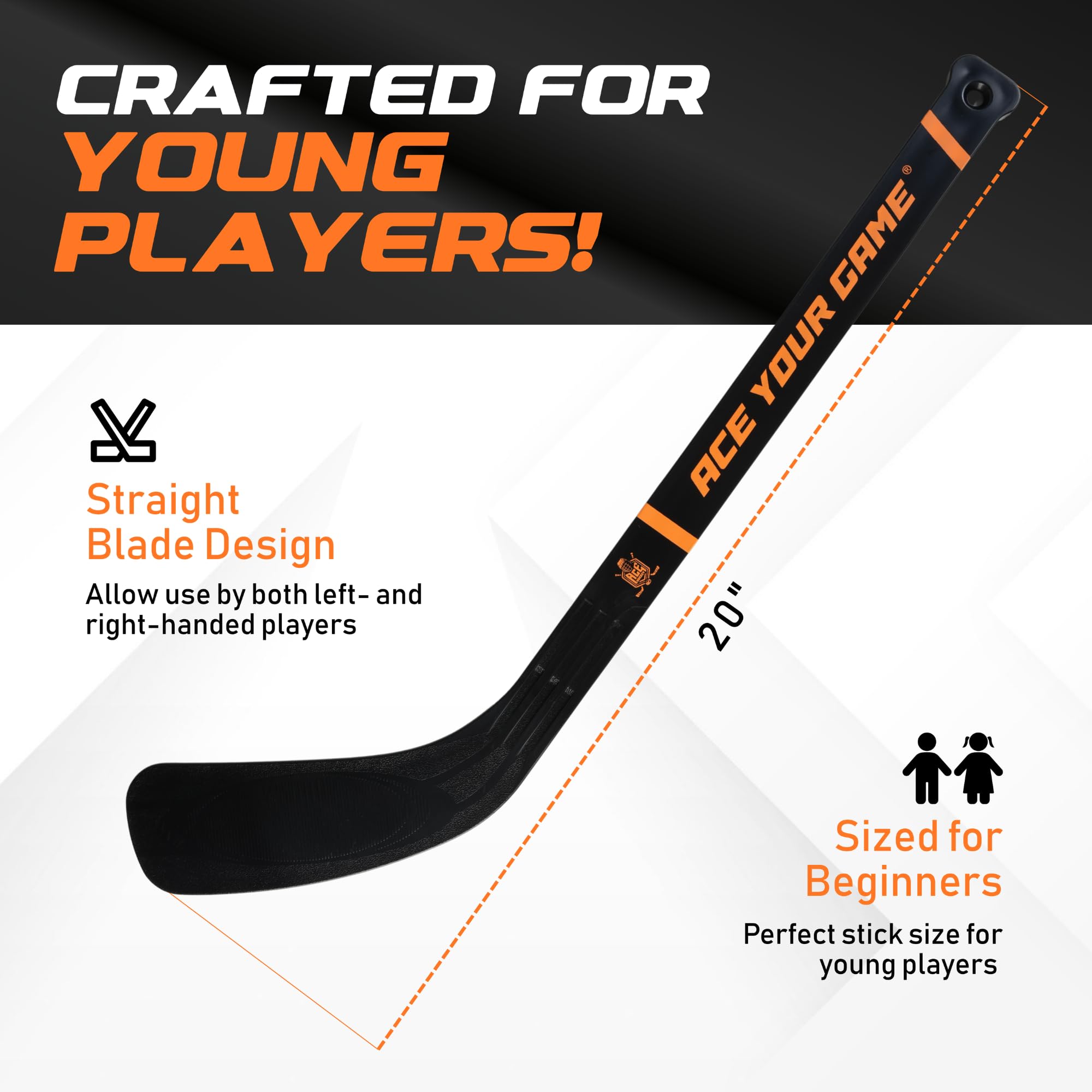 ACE HOCKEY easy assembly with instruction manual saves setup time