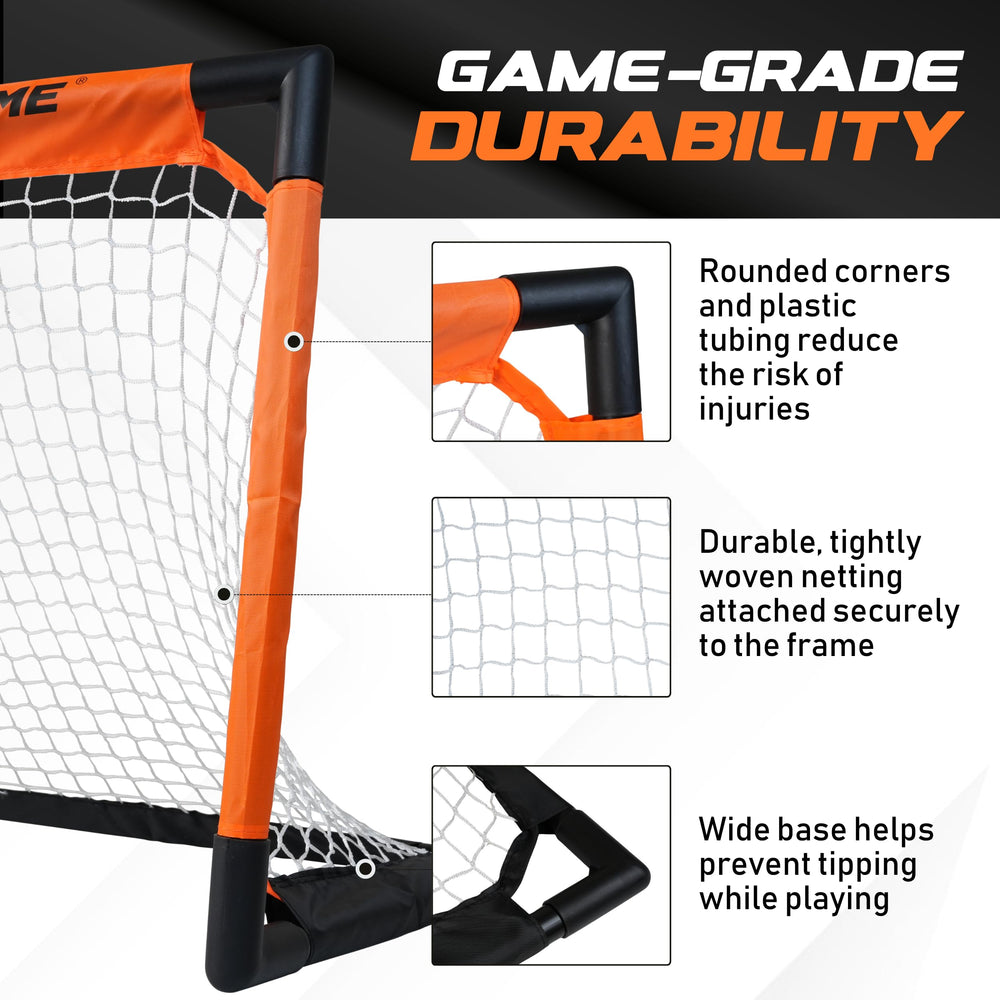 ACE HOCKEY shinny set ideal for easy indoor-outdoor setup