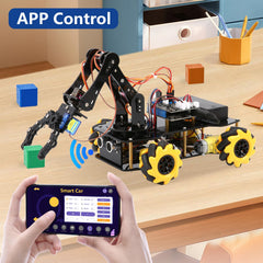 ACEBOTT omnidirectional Mecanum wheel supports smooth 360-degree movement.