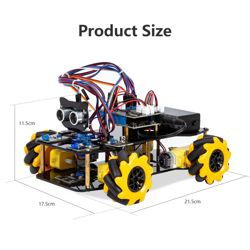 ACEBOTT omnidirectional wheels enable 360-degree movement