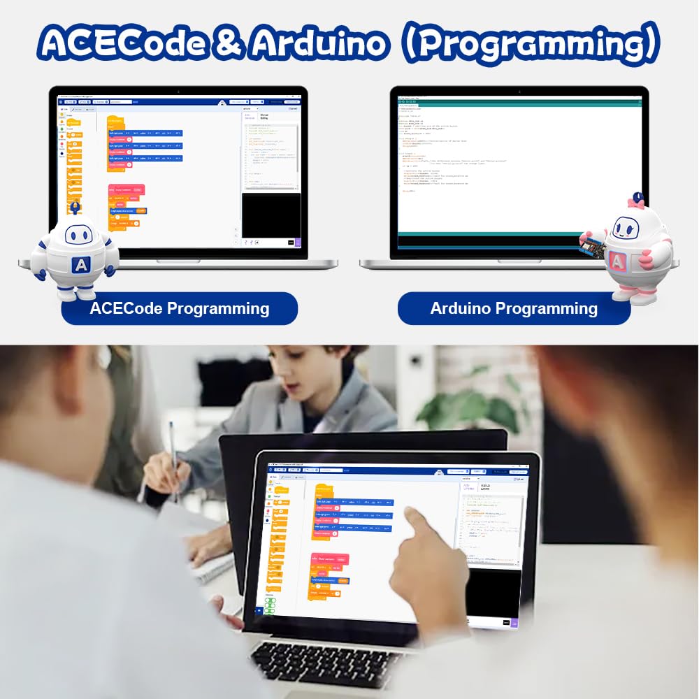 ACEBOTT Scratch/Arduino coding guide supports beginner learning
