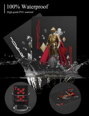ACELION knight-design back of card highlights luxe styling for stylish game nights