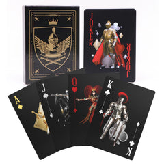 ACELION knight-design front card shows bold medieval artwork for immersive gameplay