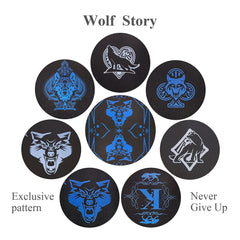 ACELION Wolf Deck blue font and symbols improve readability with sleek aesthetics.