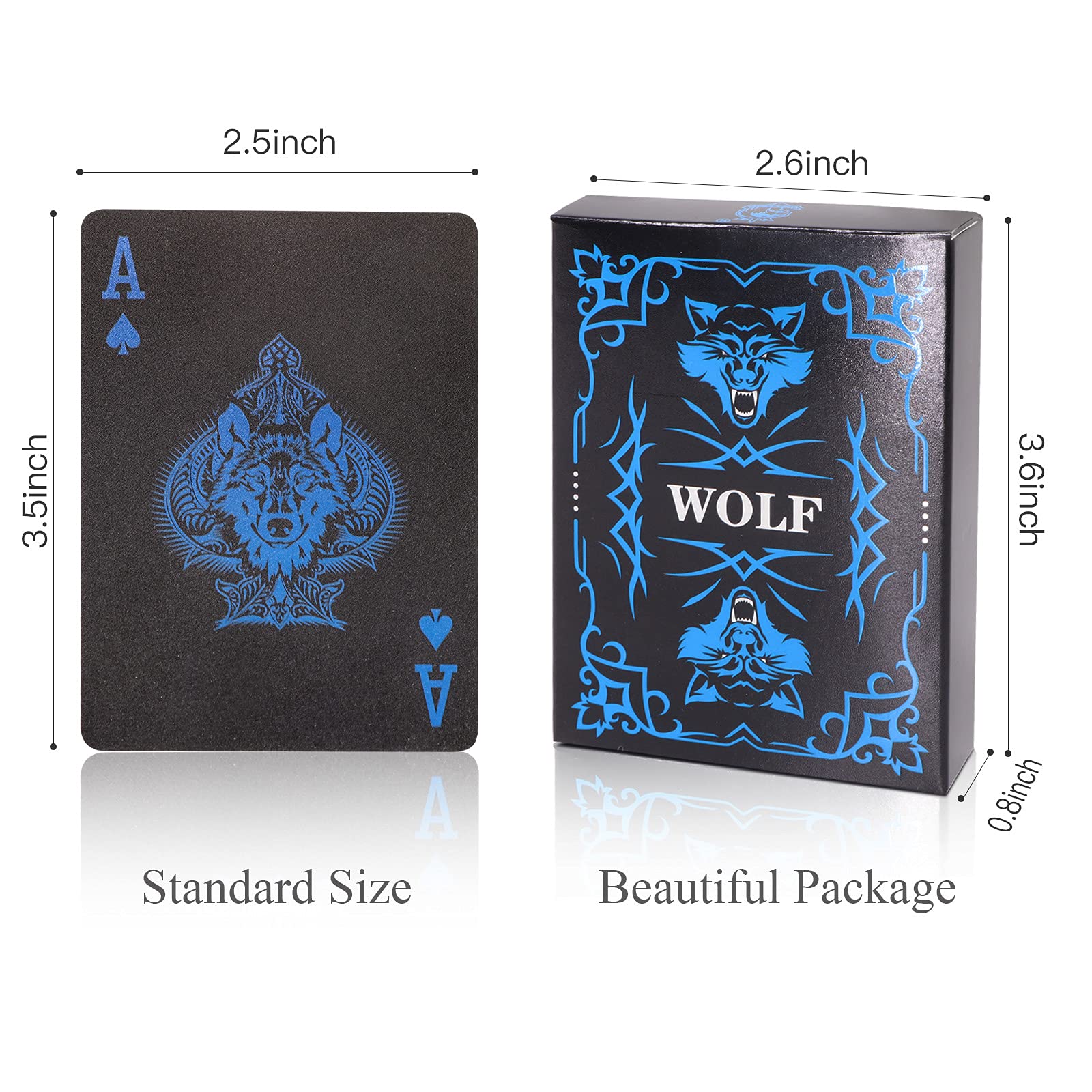 ACELION Wolf-themed gift packaging ideal for collectors and poker fans.