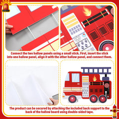 AceOrbit firefighter-theme photo setup offers versatile party moments.