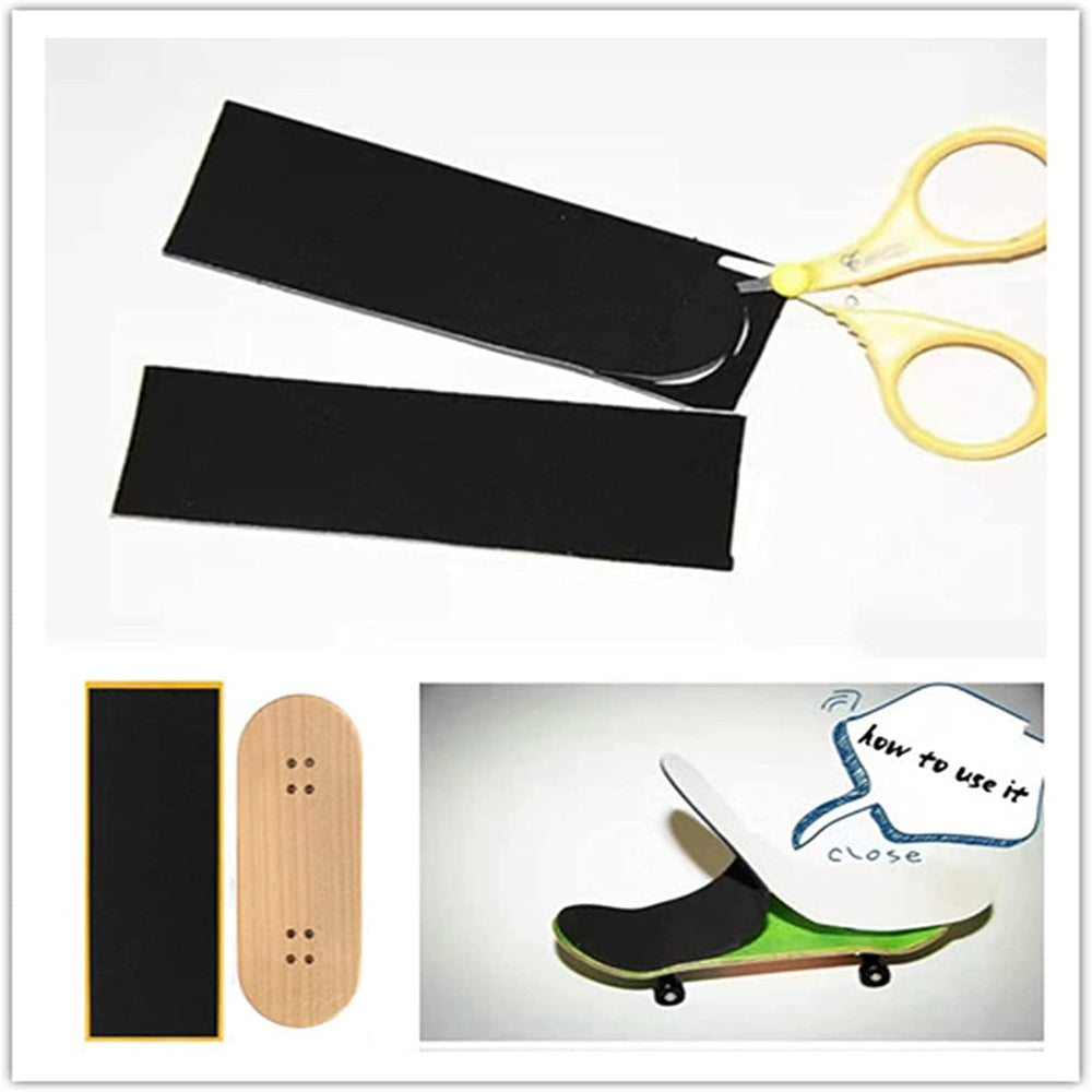 ACFELLE black fingerboard grip tape texture for smooth feel and wear resistance.
