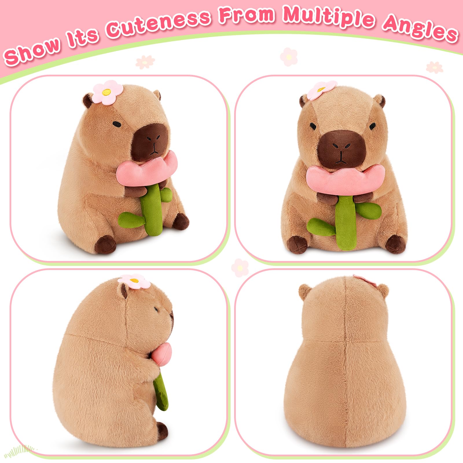 Achwishap Capybara Plush easy care and machine-dry friendly.