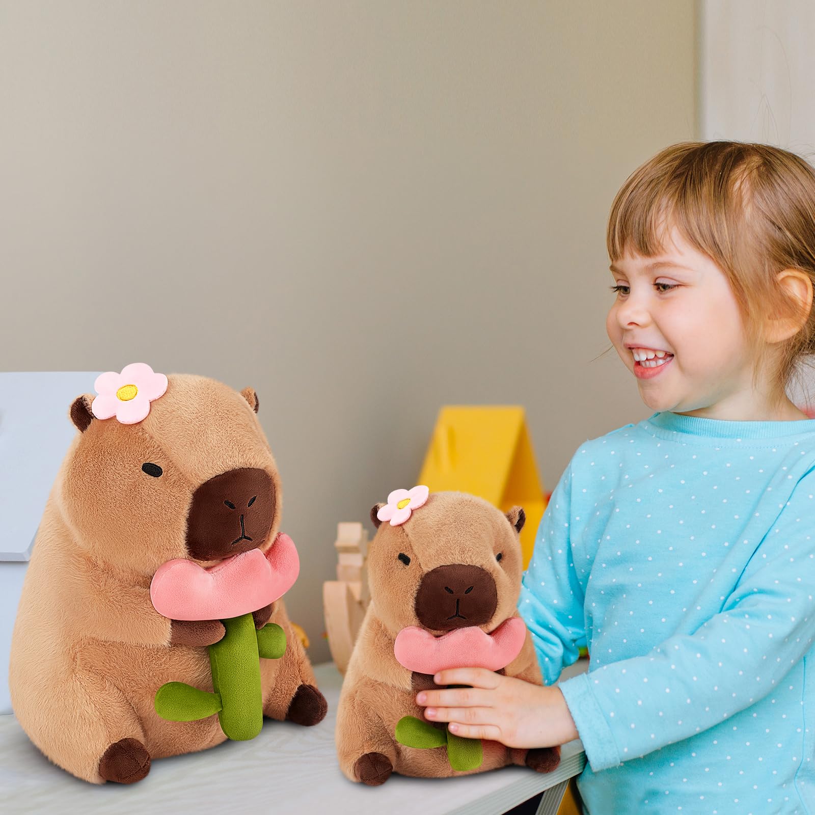 Achwishap Capybara Plush recovers shape after vacuum-pack opening.