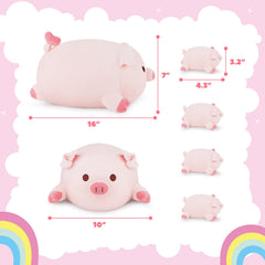 Achwishap pig baby plush 4-inch, portable comfort on the go.