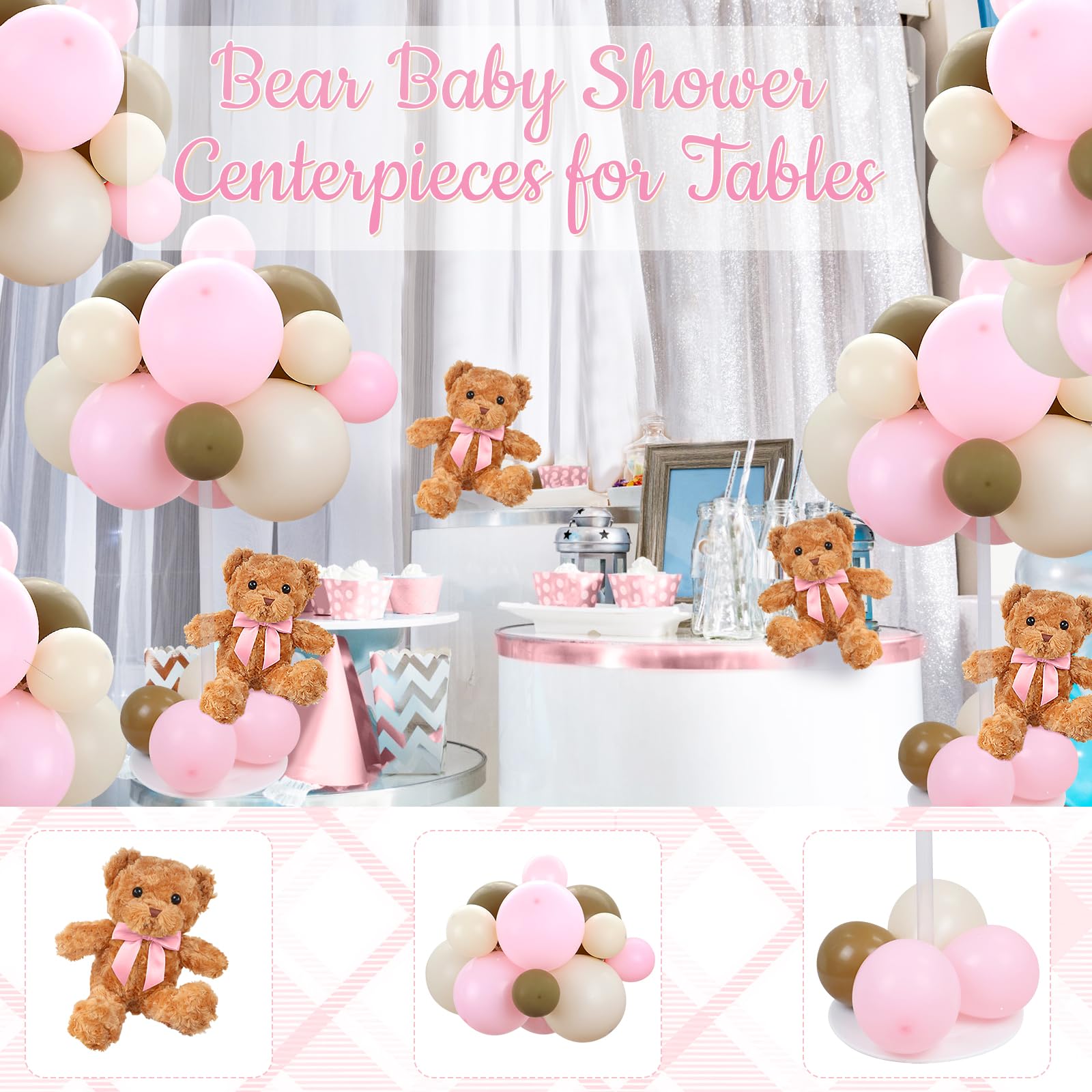 Acmee balloon stand provides a sturdy base for easy assembly.