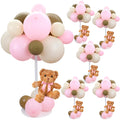 Acmee pink bear table centerpiece adds plush charm to baby shower tables.