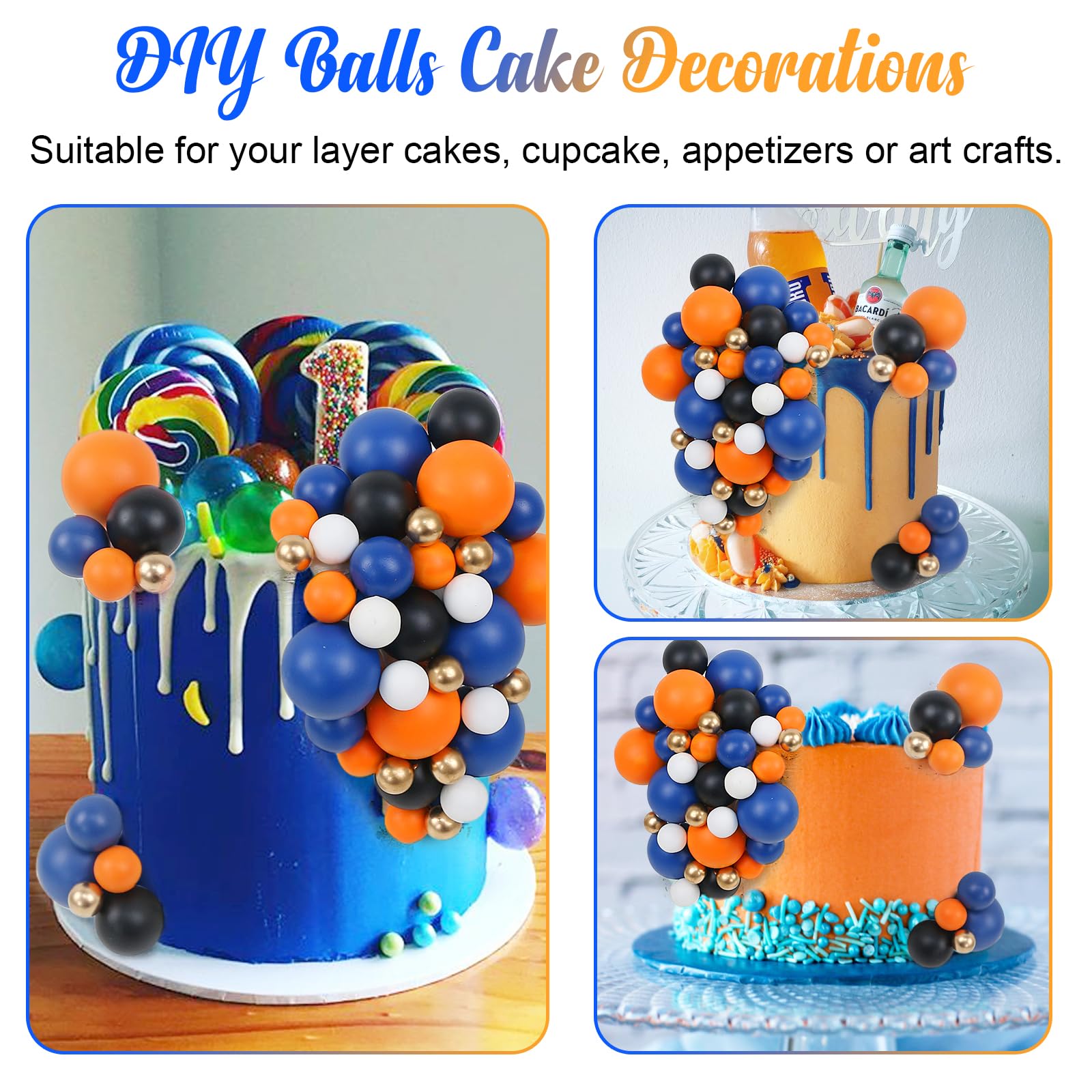 Acmee toppers suited for weddings, birthdays, and baby showers