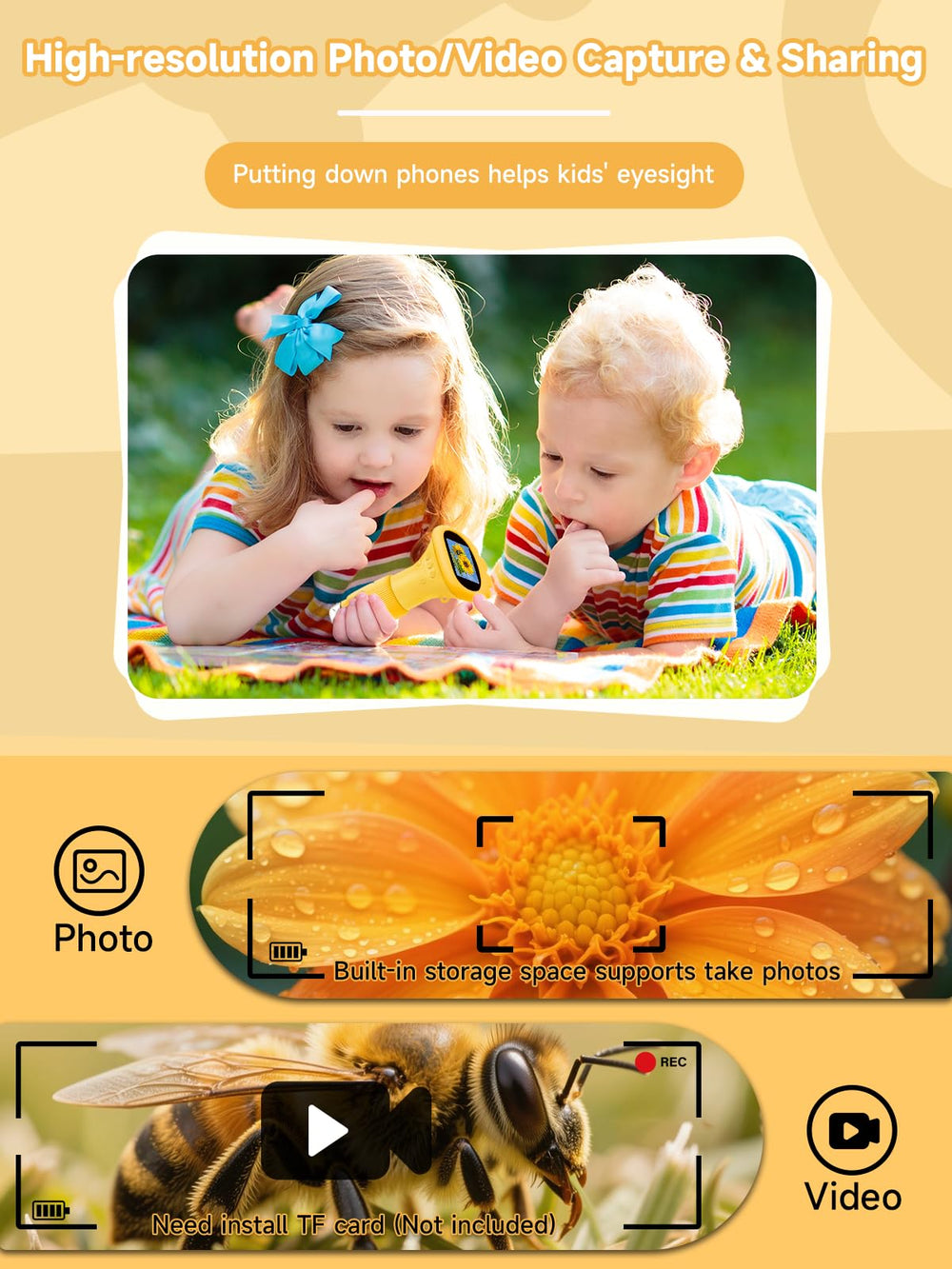 Acoath pocket microscope stores up to 200 photos for quick review.