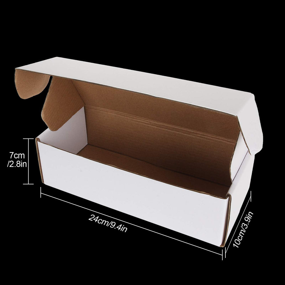 AConnet card storage box assembled, sturdy corrugated construction protects up to 500 trading cards.