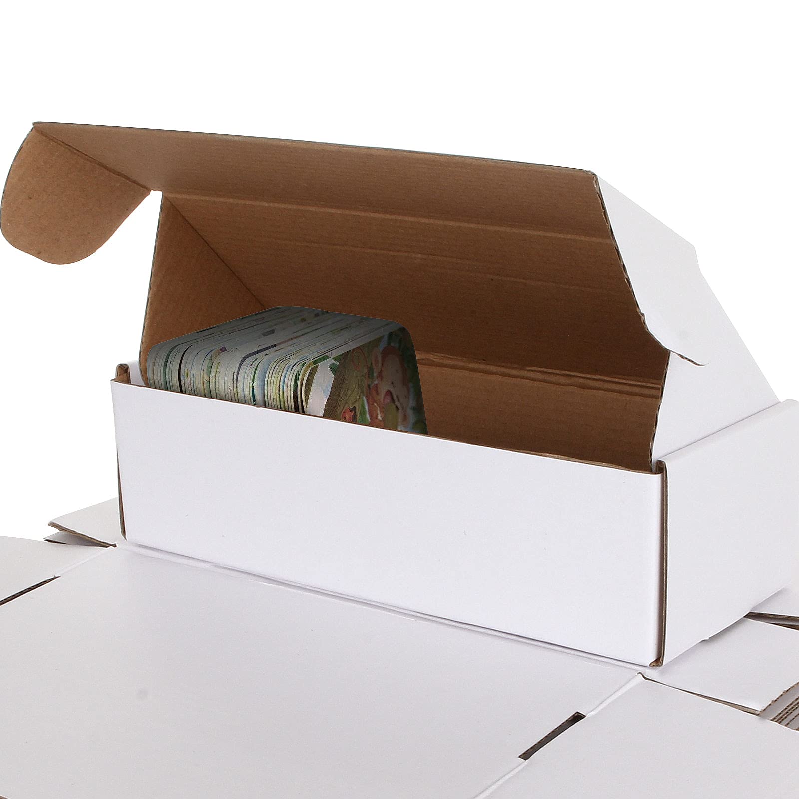 AConnet card storage box open-top design facilitates easy access during sorting.