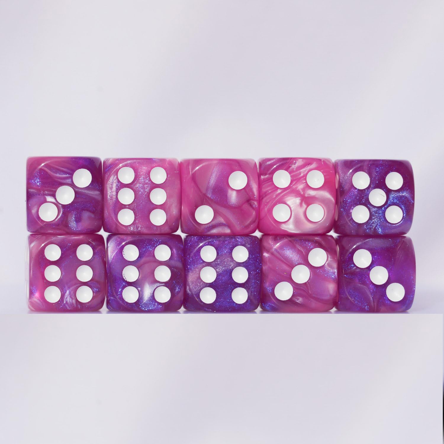 Acrylic dice with eco-friendly material designed for tabletop gaming