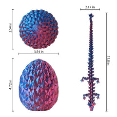 ACTICO 3D Dragon Egg opened to reveal the crystal dragon inside for imaginative play.