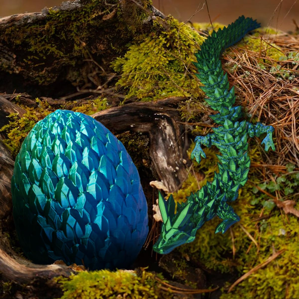 ACTICO dragon egg, articulated crystal dragon for dynamic poses and interactive display.