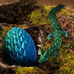 ACTICO dragon egg, articulated crystal dragon for dynamic poses and interactive display.